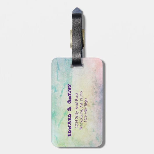 人生はおっちょこちょいのそんなもの ラゲッジタグ (裏面縦)