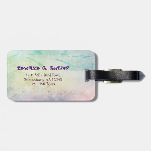 人生はおっちょこちょいのそんなもの ラゲッジタグ (裏面横)