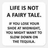 人生はおとぎ話ではない スクエアシール (正面)