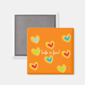 人生はおもしろい! マグネット (正面/裏面)