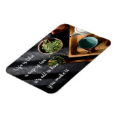 人生はお茶のカップ//茶道のようなものだ マグネット (左側)