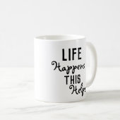 人生はこれだ救済 コーヒーマグカップ (正面右)