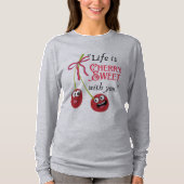 人生はさくらんぼに甘い Tシャツ (正面)