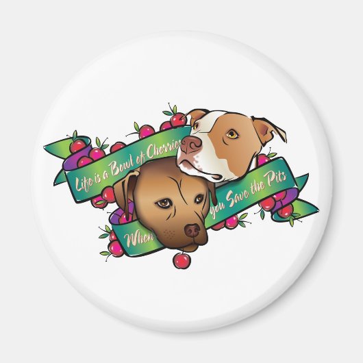 人生はさくらんぼ... マグネット (正面)