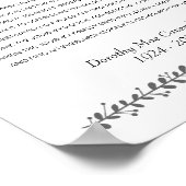 『人生はただの休息の場』詩 記念碑 ポスター (角)