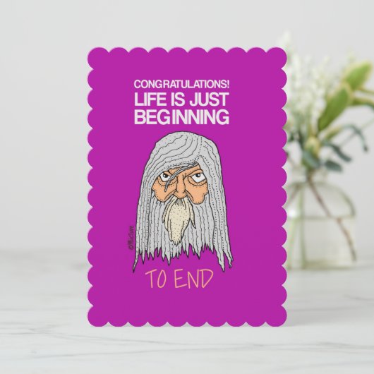 人生はちょうど古い男の漫画を始めている カード (スタンド正面)