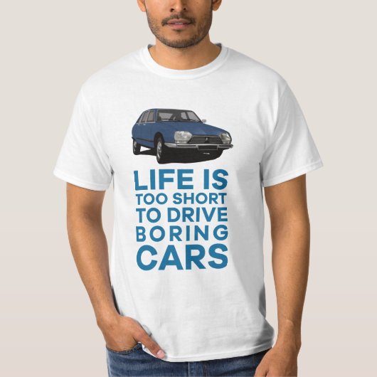 人生はつまらないものには短すぎる - 9色のGS Tシャツ (正面)