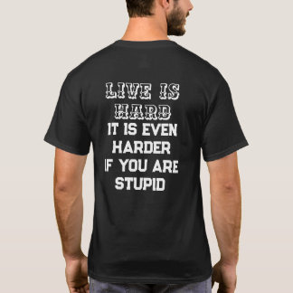 人生はつらい ユーモアTシャツ - サルカスティックな笑いをあなたに Tシャツ