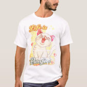 人生はぴったり猫 Tシャツ (正面)
