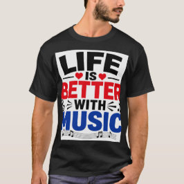 人生はもっと楽しく Tシャツ