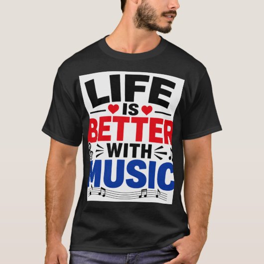 人生はもっと楽しく Tシャツ (正面)