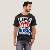 人生はもっと楽しく Tシャツ (正面フル)