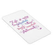 人生はもっと複雑な自己成長スローガン マグネット (右側)