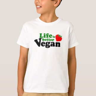 人生はより良いビーガン Tシャツ