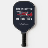 人生はより良い飛行機のパイロット退職 ピックルボールラケット (裏面)