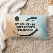 人生はよ得り面白いおもしろい引用文 | ランバークッション (ブランケット)