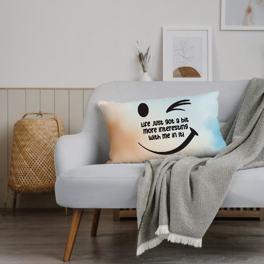 人生はよ得り面白いおもしろい引用文 | ランバークッション