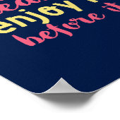 人生はアイスクリームサマー感動的引用文 ポスター (角)