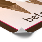 人生はアイスクリームポスターのようなものだ ポスター (角)