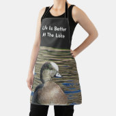 人生はアメリカのウィゲオンワイルドバード湖よりよい エプロン (インサイチュ)