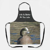 人生はアメリカのウィゲオンワイルドバード湖よりよい エプロン (正面)