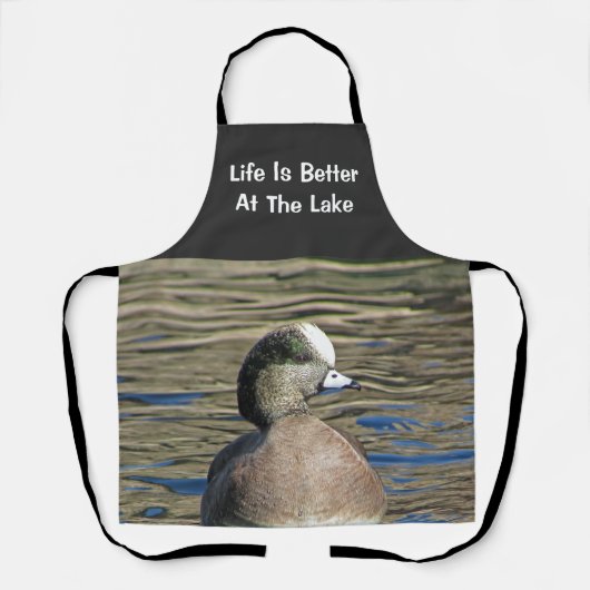 人生はアメリカのウィゲオンワイルドバード湖よりよい エプロン (正面)
