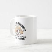 人生はイエスに甘い – キリスト教信仰ティーカップ コーヒーマグカップ (正面左)
