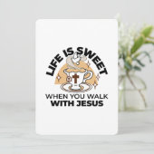 人生はイエスに甘い – キリスト教信仰ティーカップ シーズンカード (スタンド正面)