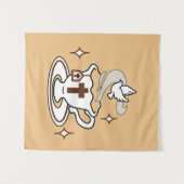 人生はイエスに甘い – キリスト教信仰ティーカップ タペストリー (正面(横))