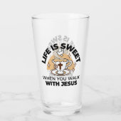 人生はイエスに甘い – キリスト教信仰ティーカップ タンブラーグラス (裏面)