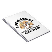 人生はイエスに甘い – キリスト教信仰ティーカップ ノートブック (右側)