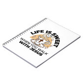 人生はイエスに甘い – キリスト教信仰ティーカップ ノートブック (左側)