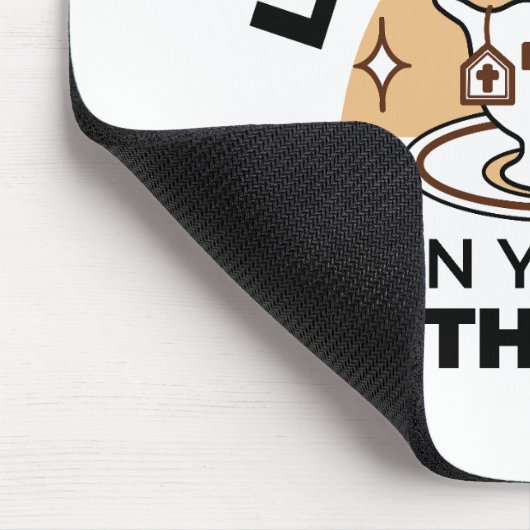 人生はイエスに甘い – キリスト教信仰ティーカップ マウスパッド (コーナー)