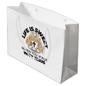 人生はイエスに甘い – キリスト教信仰ティーカップ ラージペーパーバッグ (裏面アングル)