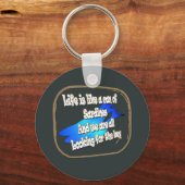 人生はイワシの缶のようなものだ…キーホルダー キーホルダー (正面)