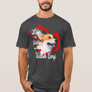 人生はウェルシュコーギー愛犬家 おもしろい Tシャツ