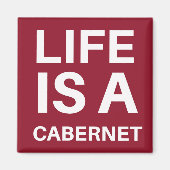 人生はカベルネだ マグネット (正面)