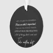 人生はカメラのようだ オーナメント (正面)