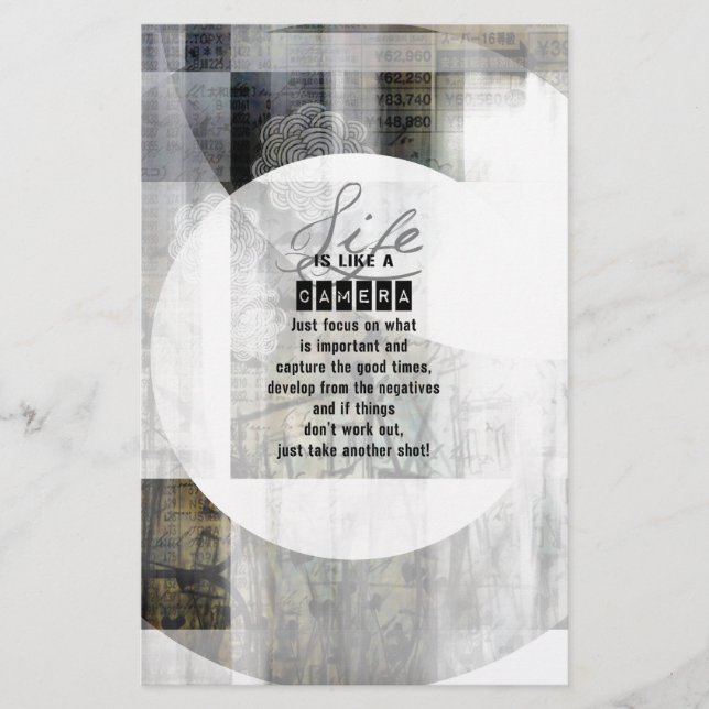 人生はカメラのようなものだ (正面)