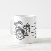 人生はカメラのようなもの 引用 コーヒーマグカップ (正面左)