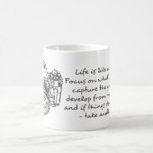 人生はカメラのようなもの 引用 コーヒーマグカップ (中央)
