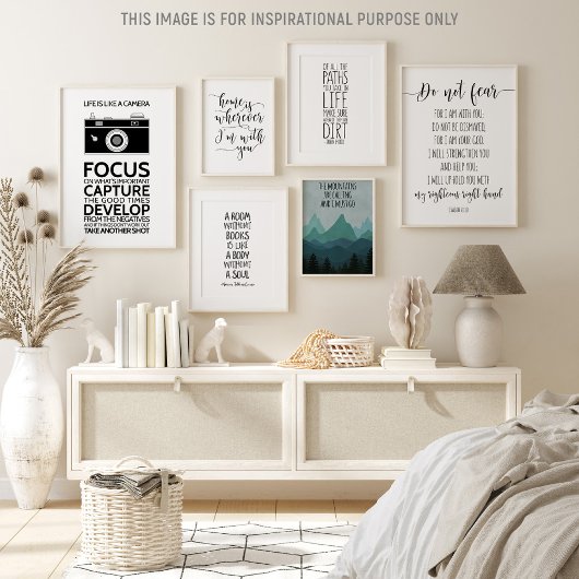 人生はカメラのような感動的引用文 ポスター