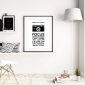 人生はカメラのような感動的引用文 ポスター