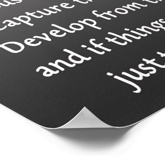 人生はカメラのポスターのようなものだ ポスター (角)