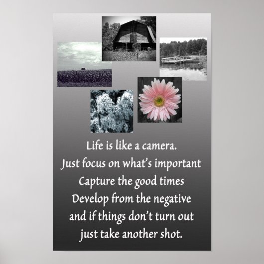 人生はカメラのポスターのようなものだ ポスター (正面)