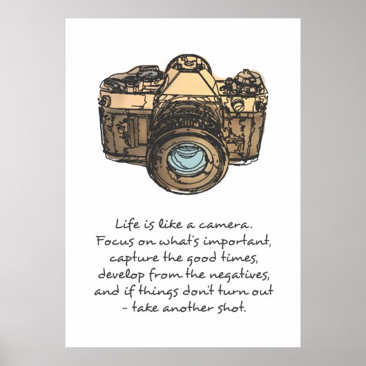 人生はカメラのポスターのようなものだ ポスター (正面)
