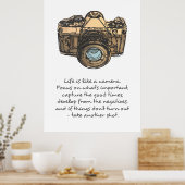 人生はカメラのポスターのようなものだ ポスター (キッチン)