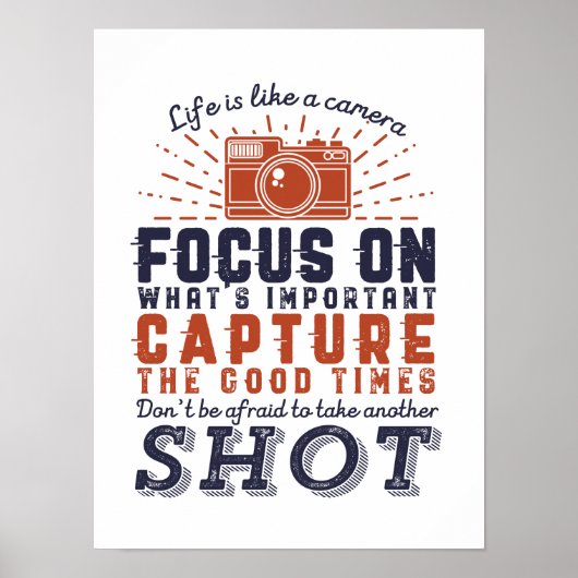 人生はカメラカメラマンの引用文 ポスター (正面)