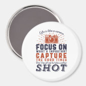 人生はカメラカメラマンの引用文 マグネット (正面/裏面)