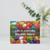 人生はカラフル豆のようなもの ポストカード (スタンド正面)